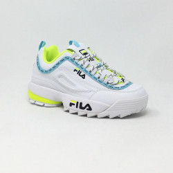 chaussure fila jaune fluo