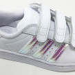 ADIDAS SUPERSTAR VELCRO BLANC/ARGENT