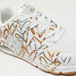 SKECHERS UNO METALLIC BLANC/GOLD