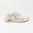 SKECHERS UNO METALLIC BLANC/GOLD