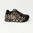 SKECHERS BASKET UNO METALLIC NOIR GOLD