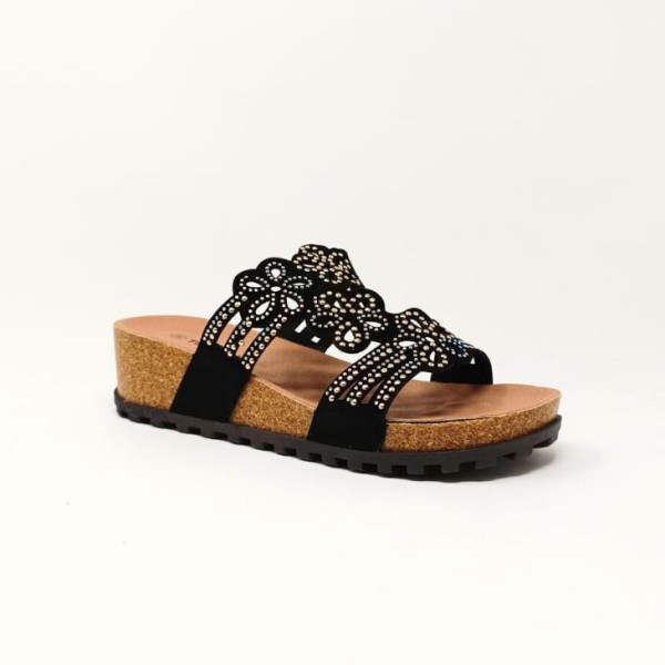 TOPWAY SANDALE NU-PIED NOIR