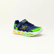 SKECHERS BASKET FLEX-GLOW BOLT BLEU