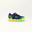 SKECHERS BASKET FLEX-GLOW BOLT BLEU