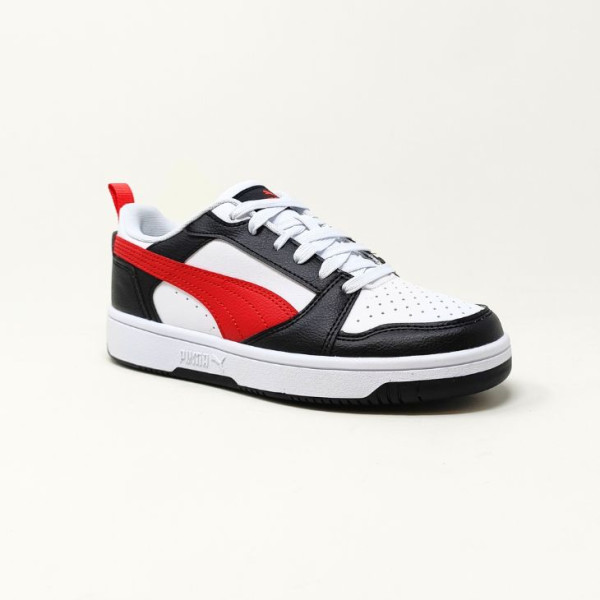 PUMA REBOUND V6 LOW BLANC/ROUGE