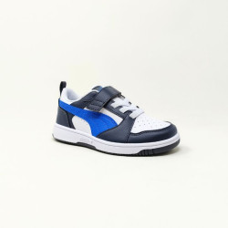 PUMA REBOUND V6 LOW BLANC/BLEU