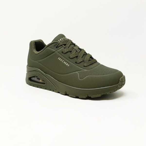 SKECHERS BASKET UNO-STAND OLIVE