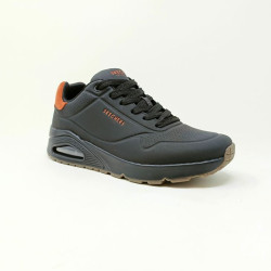 SKECHERS BASKET UNO SUITED ON AIR NOIR