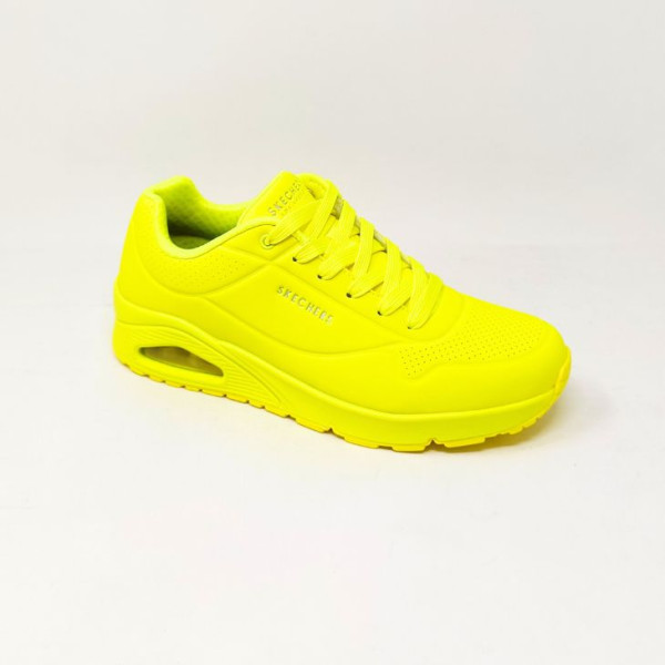 SKECHERS BASKET UNO STAND AIR JAUNE