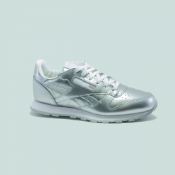 reebok classic leather femme argent